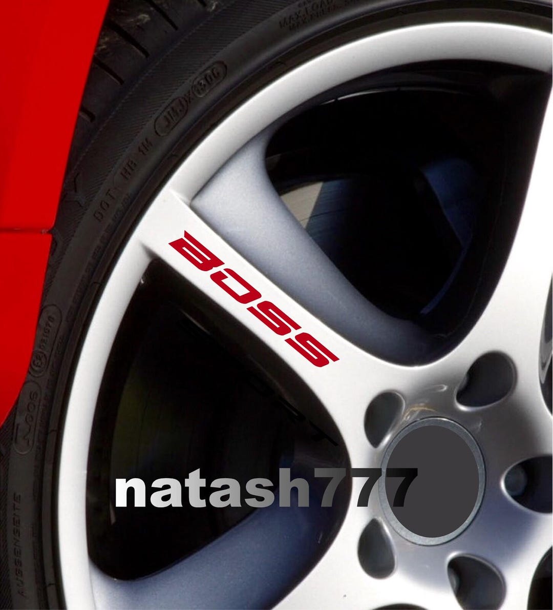 BOSS Decal Sticker Wheels Rims Racing Performance Sport Car Truck ...