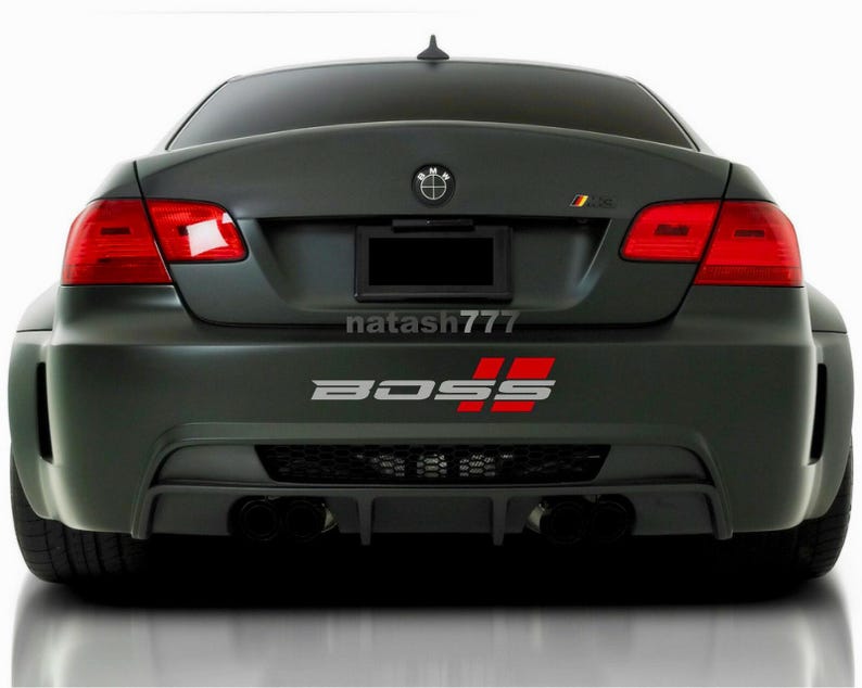 BOSS Bumper Vinyl Decal Sticker Performance Sport Car Auto Truck SUV ...
