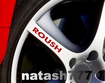 ROUSH Wheels Rims Decal Sticker Racing Performance Sport Emblem logo Set of 4