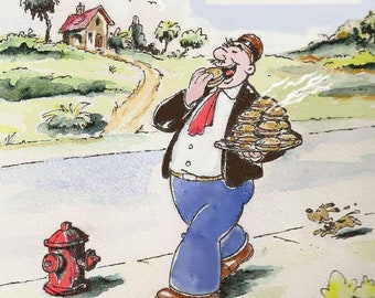 Wimpy Cartoon - Wimpy The Mooch 8&quot; x 10&quot; photo print.