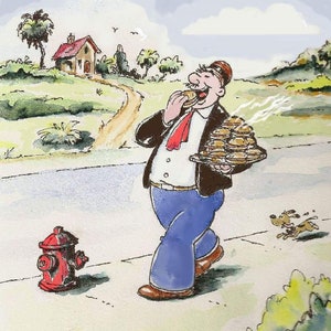 Wimpy Cartoon - Wimpy The Mooch 8&quot; x 10&quot; photo print.