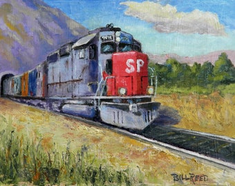 Southern Pacific Railroad - Original Oil Painting