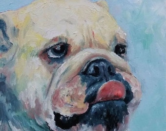 Pork Chop - English Bulldog Art.