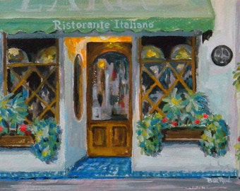 Ristorante Italiano - original acrylic painting