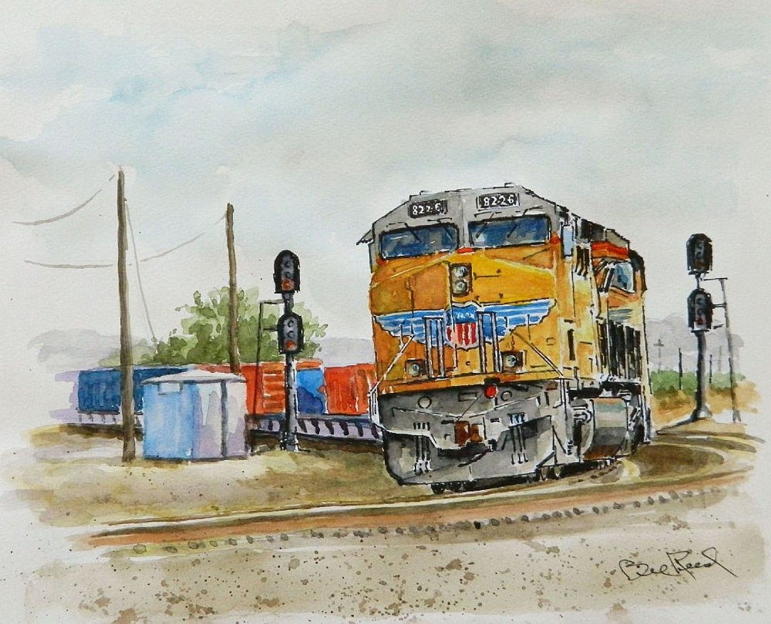 Union Pacific 8226 - Fine Art Print. - Etsy