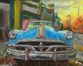 Pontiac Chieftain - original oil painting