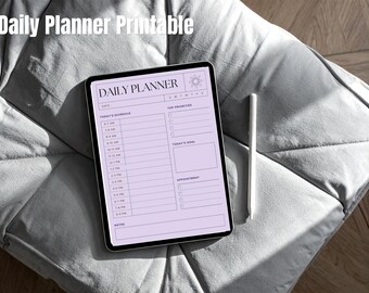 Agenda giornaliera stampabile / Download digitale minimalista