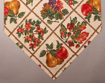 Fall Table Runner, Harvest Table Runner, 36" or 72" Table Runner, Fall Fruit Table Runner