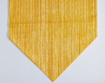 Yellow and White Contemporary, Thatch Table Runner, Summer Table Runner, Modern Table Runner, 36” or 72” Table Runner