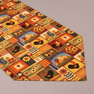 Country Table Runner, Roosters, Sunflowers, Birdhouses, Country Table Accents image 4