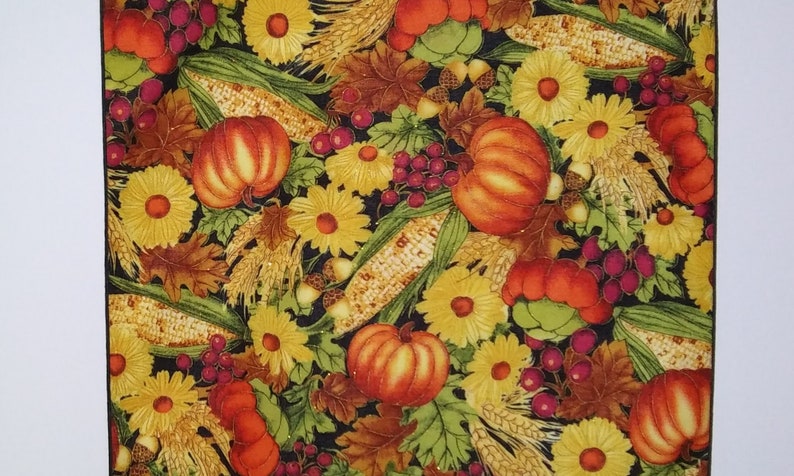 Fall/Thanksgiving Table Runner, Fall Harvest Table Runner, 72 Table Runner immagine 5