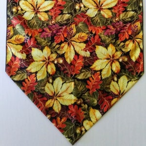 Fall Leaves Table Runner, Bright Fall Leaves, 36 or 72 Table Runner image 5