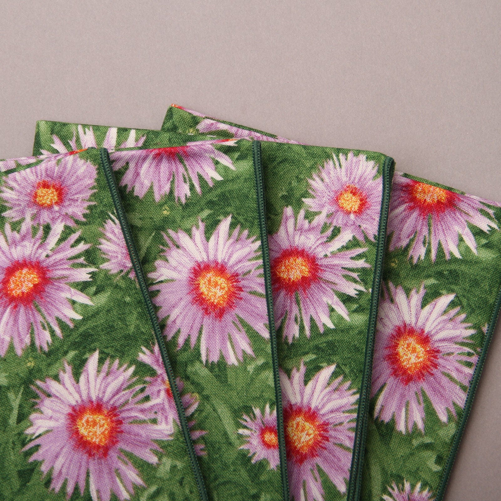 Lavender Floral Cloth Napkins Set of 4 Napkins Everyday Etsy