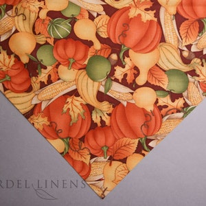 Pumpkins Corn Squash Gourd Fall Large Table Runner image 1