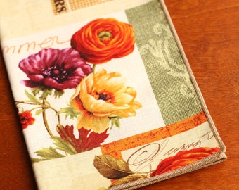 Fall Napkins, Set of 4 Cloth Napkins, Late Summer, Early Fall Decor, Table Accents