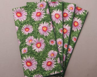 Lavender Floral Cloth Napkins, Set of 4 Napkins, Everyday Dinner Napkins