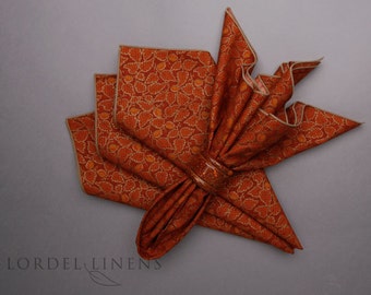 Rust Leaf Napkins