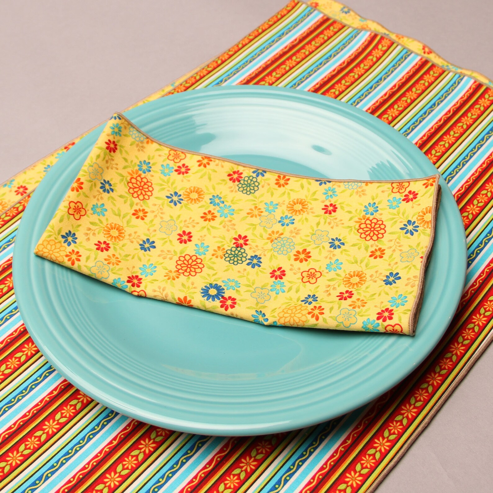 Bright Placemats Summer Placemats Modern Placemats Set of 4 Etsy