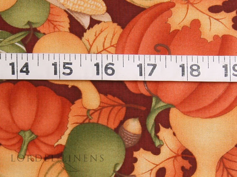 Pumpkins Corn Squash Gourd Fall Large Table Runner image 3