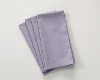 Lavender Pastel Napkins, Set of 4 Napkins, Contemporary Napkins, Everyday Dinner Napkins, Solid Lavender Napkins