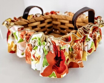 Orange Watercolor Lilies Basket Garter, Small, Medium and Large