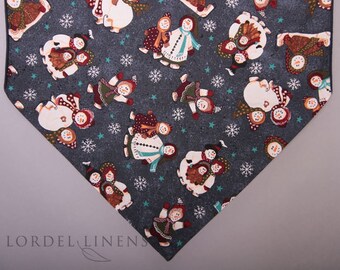 Snowman Table Runner, Winter Table Runner, Snowman Decor