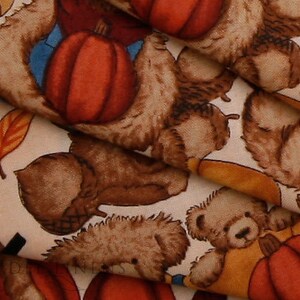 Pumpkins Bears Fall Napkins image 4