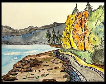 Lungomare di Stanley Park, Vancouver, Columbia Britannica