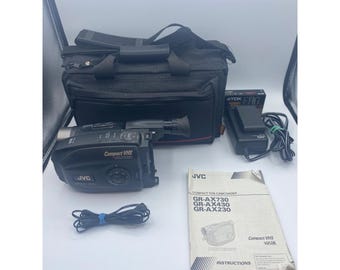 Videocámara VHS JVC GR-AX230U con zoom óptico de 22x, modelo vintage de 1998, solo para repuestos.
