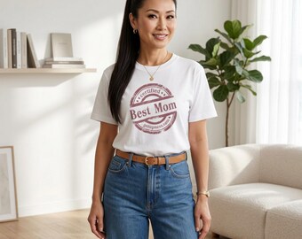 Certified Mom Stamp T-Shirt | Distressed Vintage Mom Life Tee