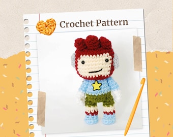 Maxwell Crochet Pattern - Instant Download - Maxwell, from Scribblenauts - amigurumi doll CROCHET PATTERN ONLY