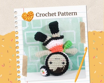 Emi Crochet Pattern - Instant Download -Emi Sushi Doll - amigurumi CROCHET PATTERN ONLY