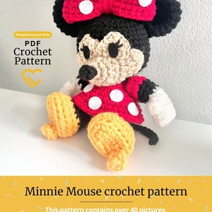 Minnie Mouse PDF Crochet Pattern - Instant Download - Amigurumi Plush ...