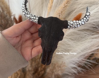 Bull Skull car freshie | Bedazzled | Western | Girly | Car accessories |