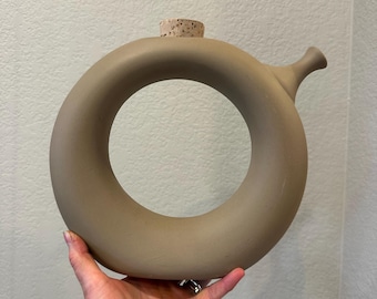 Vintage Hartstone Pottery Vessel Wine Decanter