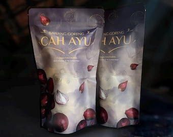 Chalotas fritas indonesias / Cah Ayu, 100% chalotas puras, aderezo asiático.