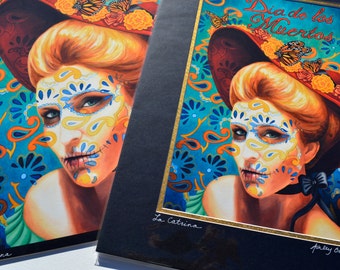 La Catrina / Dia De los Muertos / Day of the Dead Print - 12x16 - 11x17 by Ashley Bell