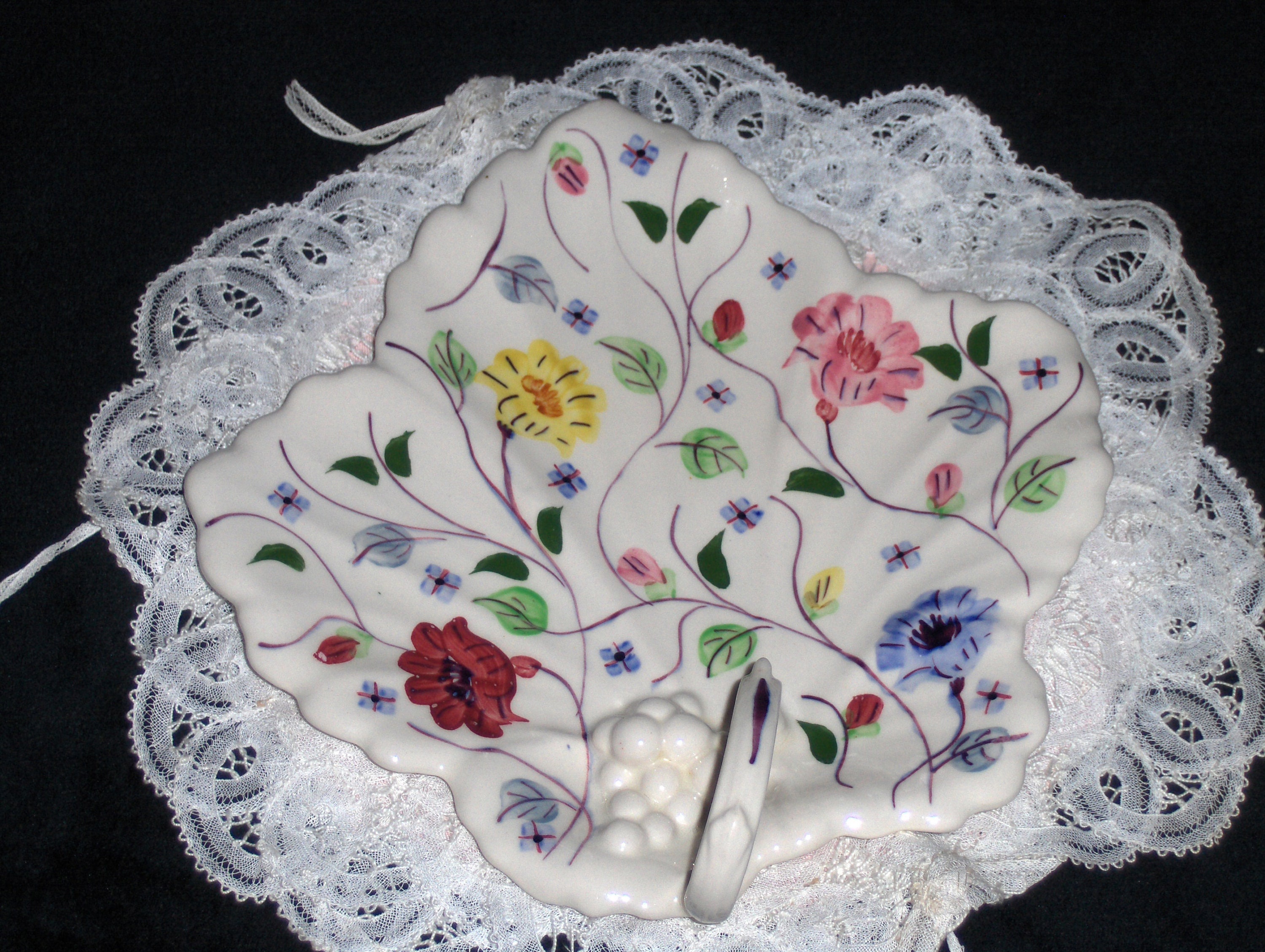 Blue Ridge Southern Potteries Floral Dish Vintage Chintz Pattern Leaf ...
