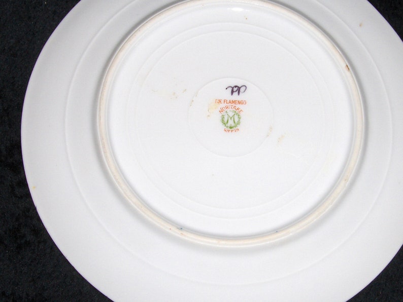 Vintage The Flamenco Noritake Nippon Salad Dish Floral Porcelain Dessert Plate image 5