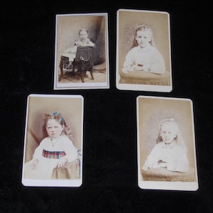 Antique Lot Four Vintage Cabinet Cards Of Relative Photos By A H Locke Plymouth MA And Boston MA