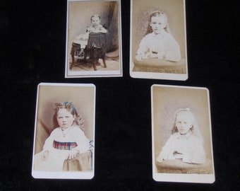 Antique Lot Four Vintage Cabinet Cards Of Relative Photos By A H Locke Plymouth MA And Boston MA