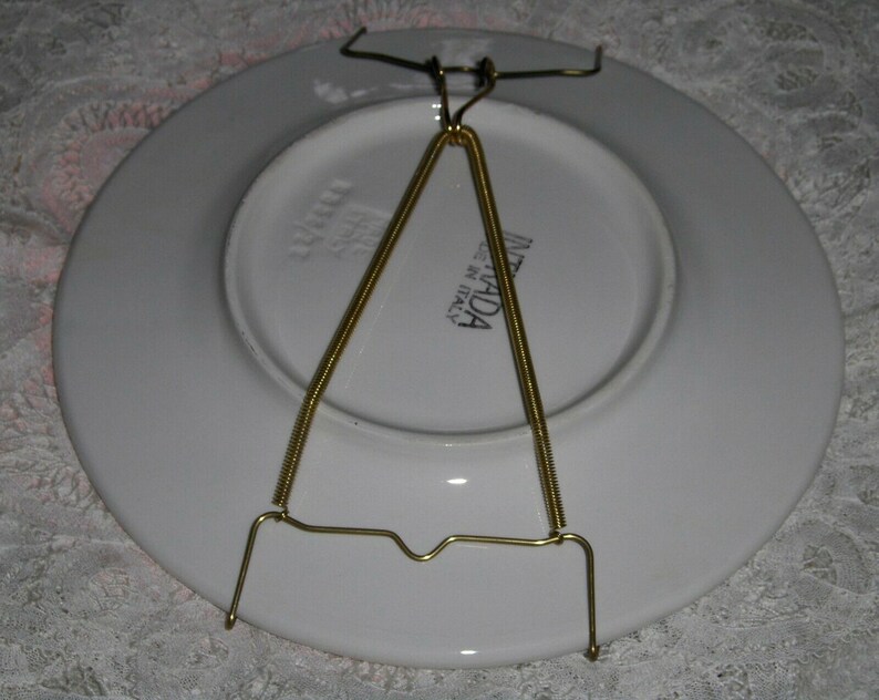 Vtg Intrada Italy Porcelain Ceramic Pear And Leaves Dish Fruit Plate Wall Hanging