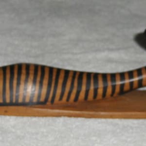Hand Carved Wooden Zebra Figurine Kenya Folk Art Hooked Zebra Wall Hanger Decor