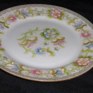 Vintage The Flamenco Noritake Nippon Salad Dish Floral Porcelain Dessert Plate image 4