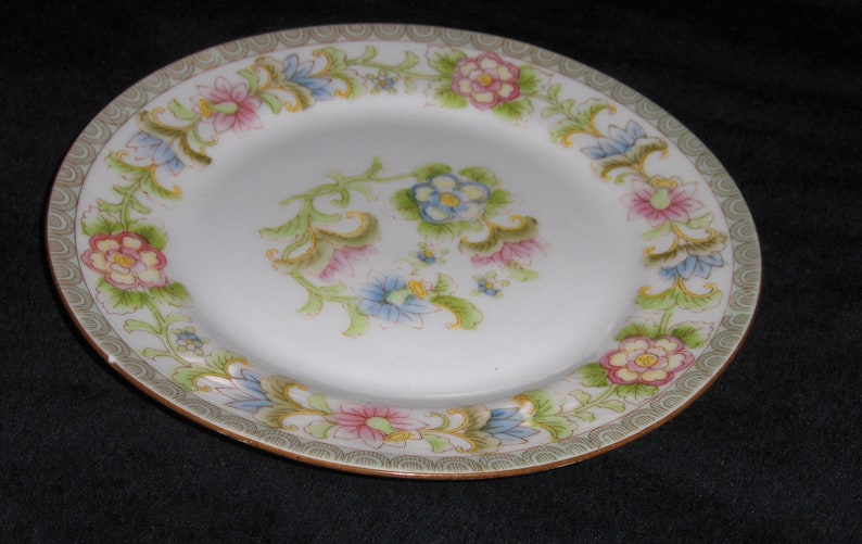 Vintage The Flamenco Noritake Nippon Salad Dish Floral Porcelain Dessert Plate image 4