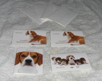 Artlist 4 Breed Specific Dog Beagle Greeting Cards And Beagle Make Up Vanity Compact