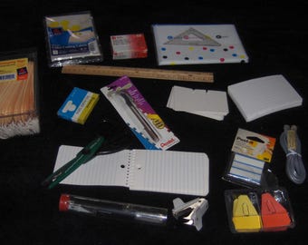 Vtg Office Supplies Media Projects Business Mystery Box Graphic Design Arts Crafts Large Lot Creative Design Materials