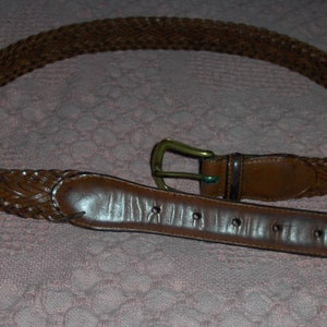 Vintage Fossil Leather Belt - Etsy display picture 2