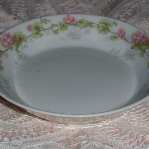 Vtg WM Guerin & Co. Limoges France Dessert Dish Bread Plate Floral Small Bowl