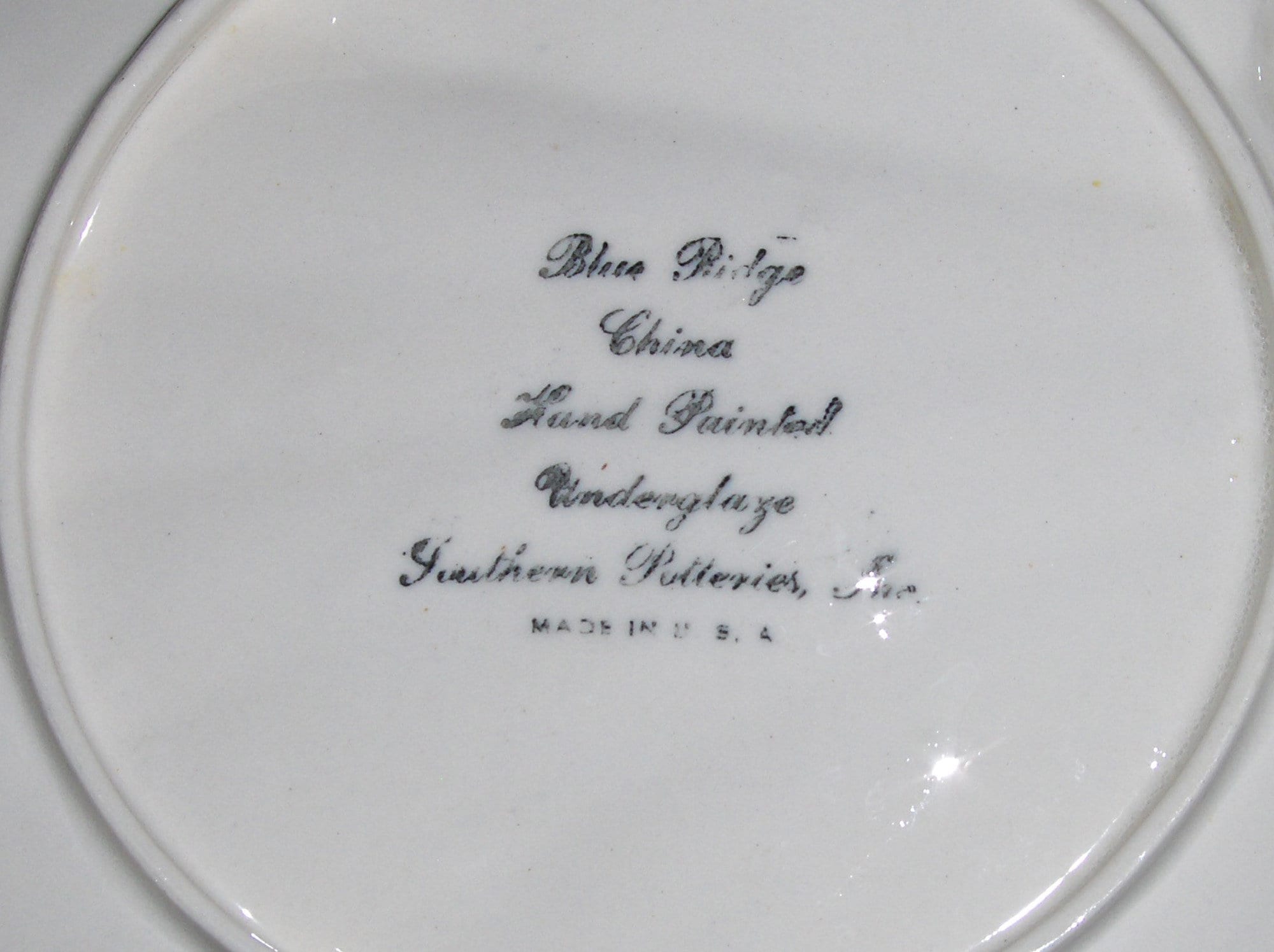 Blue Ridge Southern Potteries Floral Dish Vintage Chintz Pattern Leaf ...